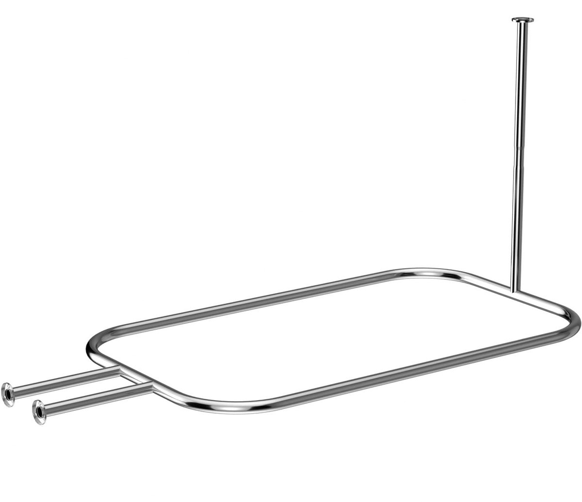 Omgoods - Robuuste Hoepelvormige Douchgordijnroede 58x24 Inch