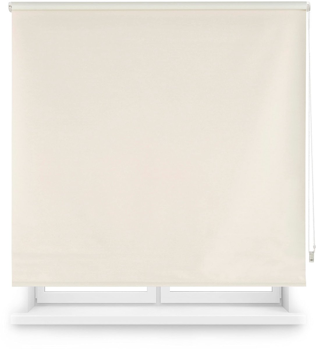 Omgoods - Thermisch Blackout Rolgordijn - 120 x 230 cm, Beige, Eenvoudige Wandmontage
