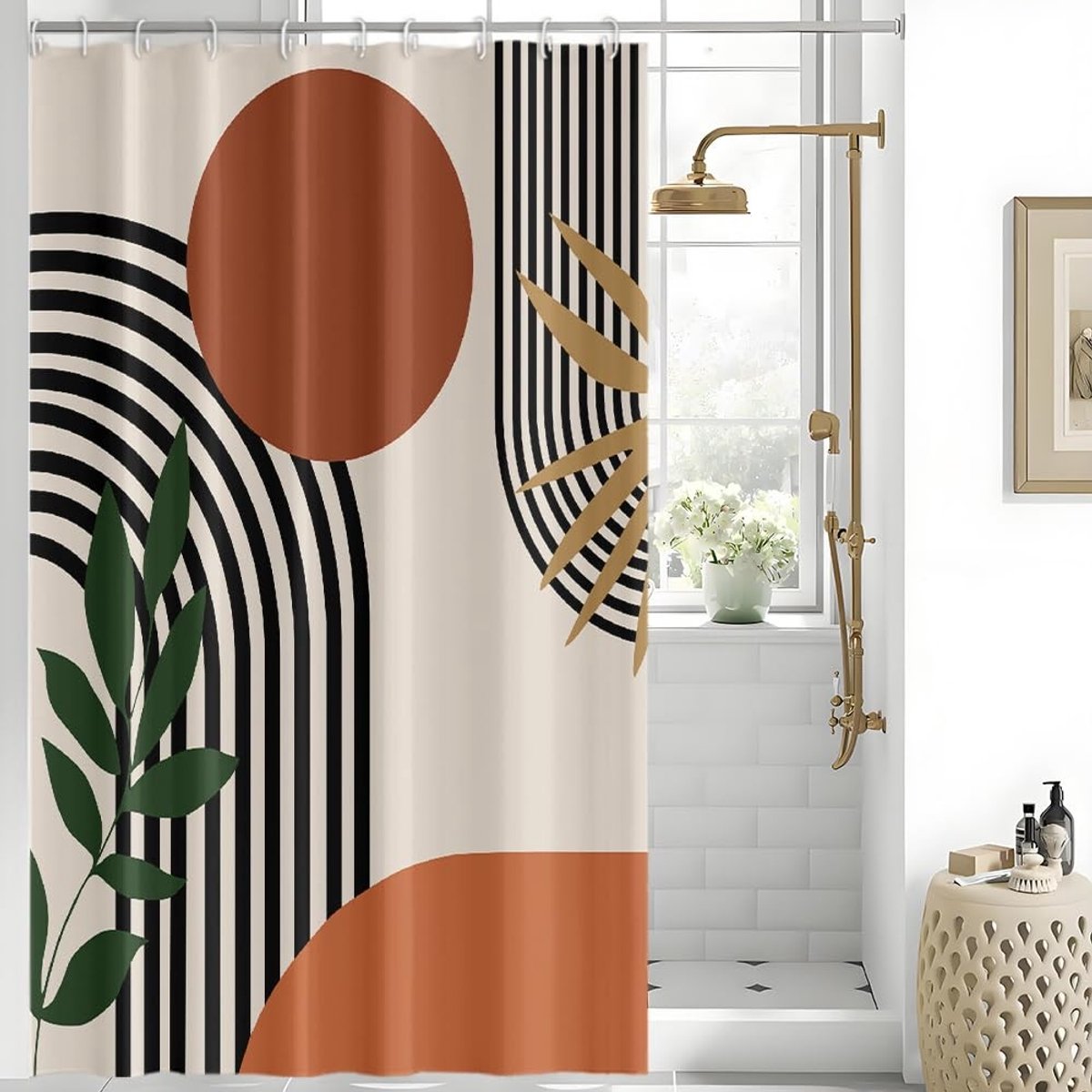 Omgoods - Abstract Boho Douchegordijn 150 x 200 cm