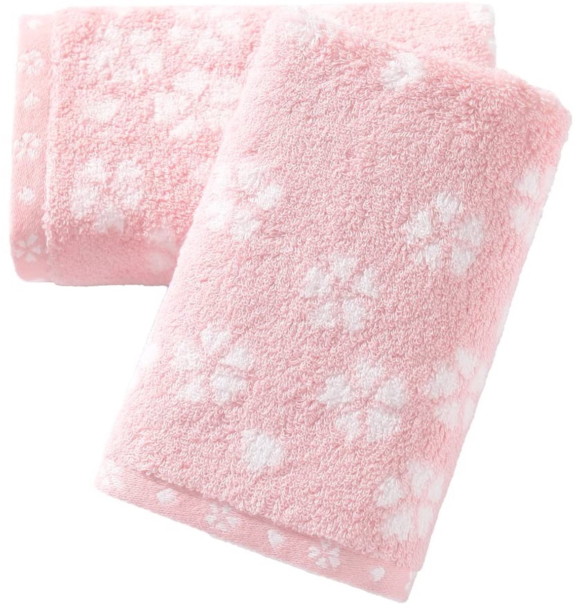 Omgoods - Sakura Handdoeken Set van 2, Super Zacht 100% Katoen, Decoratief
