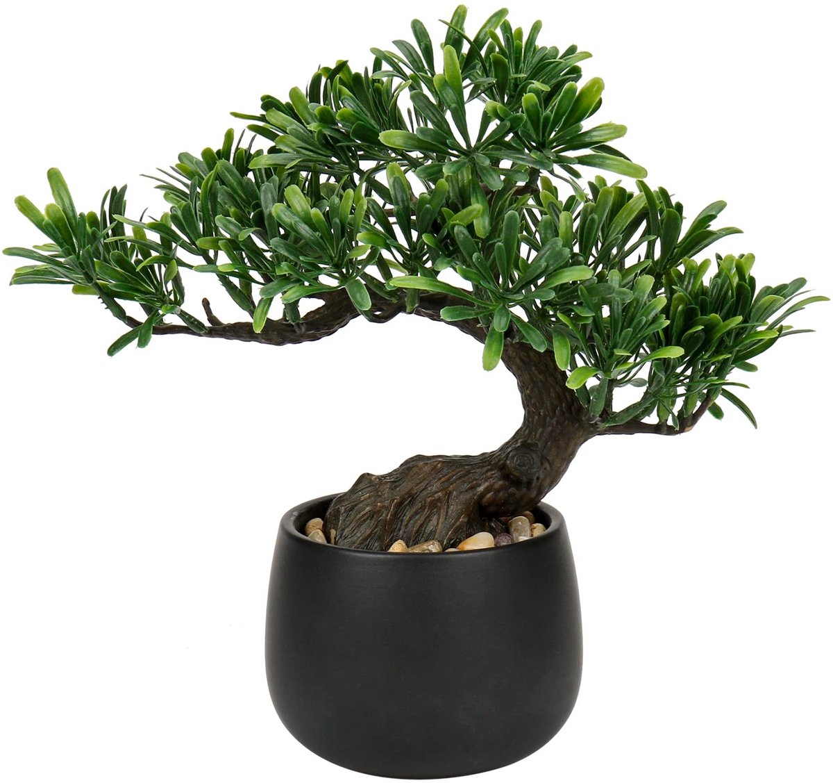 Omgoods - Kunst Bonsai Boom in Keramische Pot - Groene Decoratie voor Binnen