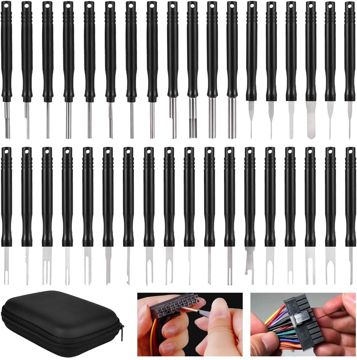 Omgoods - 36-delige Terminal Verwijder Tool Set - Auto Kabel Plug Ontmantelingsgereedschap