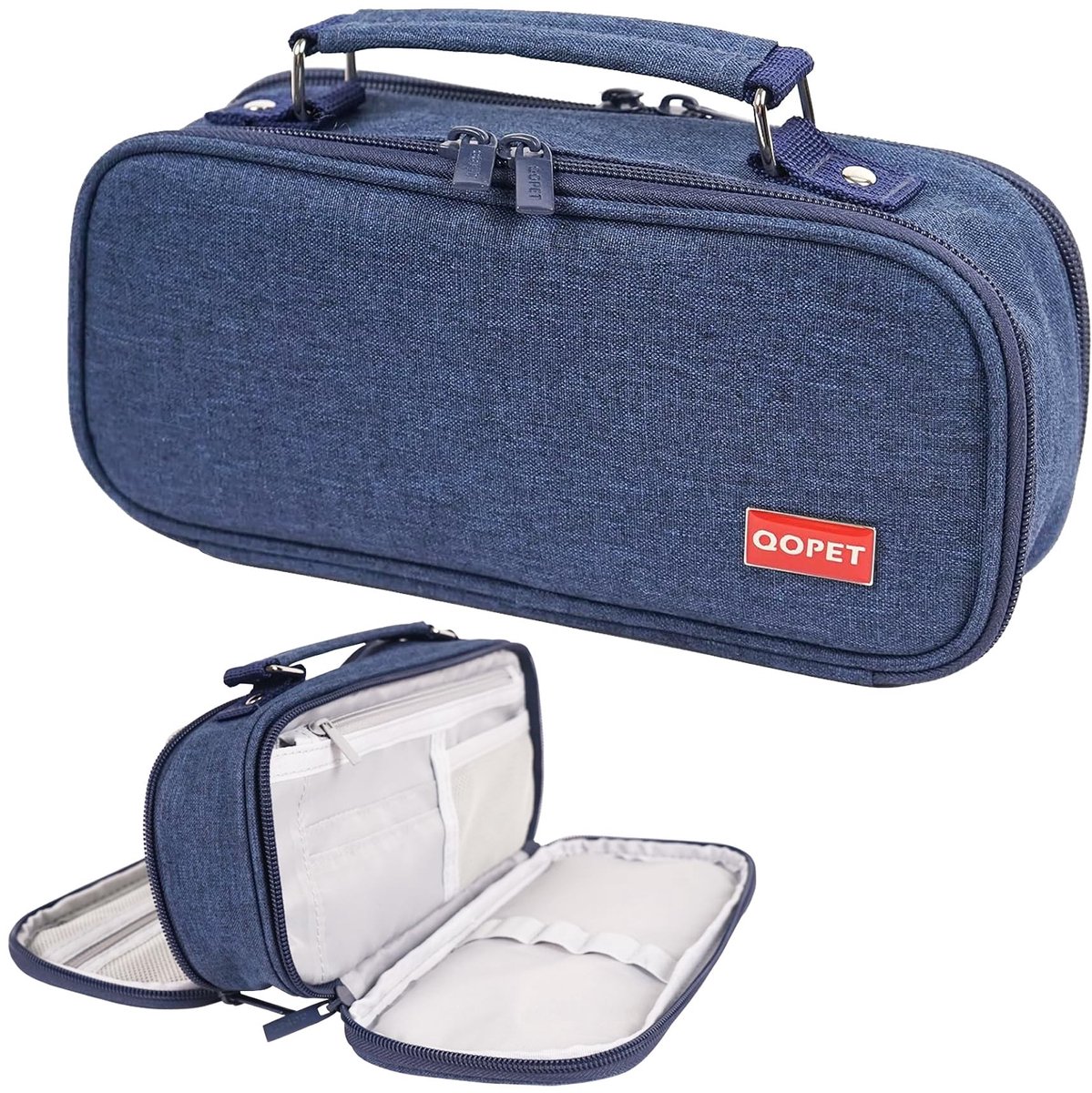 Omgoods - Pennenhouder voor Jongens en Meisjes - Donkerblauw Etui