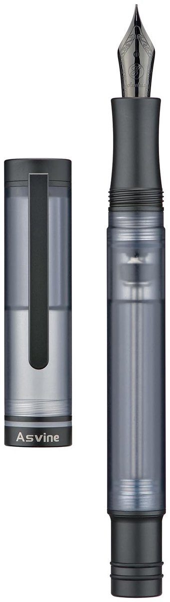 Omgoods - Titanium Vulpen met Vacuümvulling en Pen Case