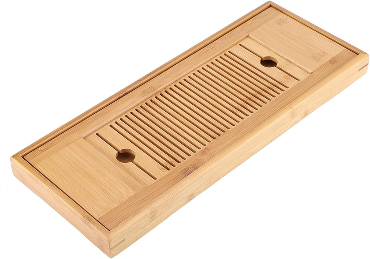 Theeblad Draagbare Smaakvolle Chinese Gongfu Theetafel Smaakvol Serveerdienblad Plaat Thuis Tuin 38 * 15cm