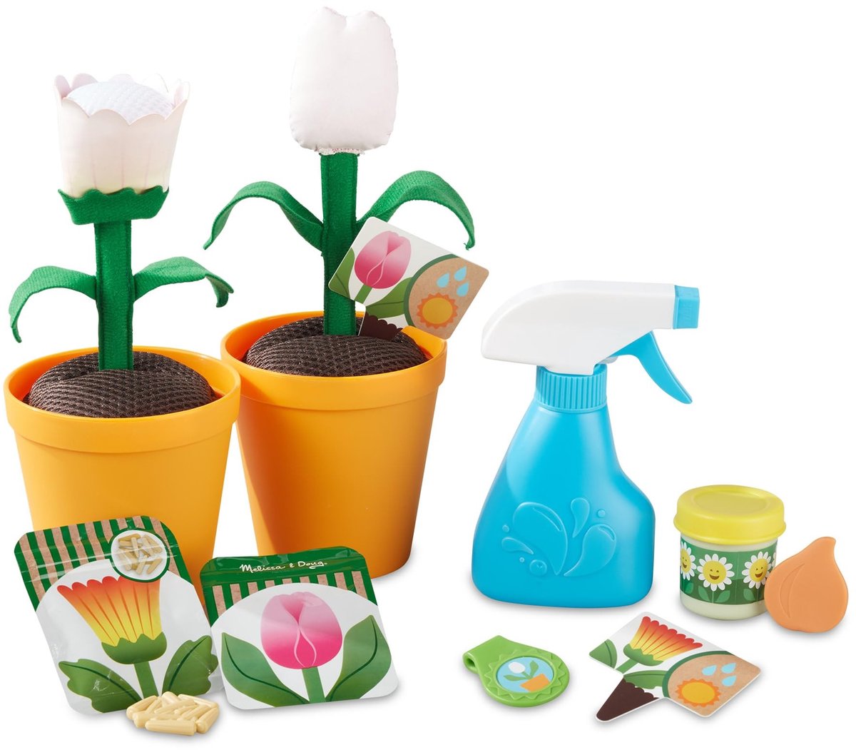 Omgoods - Let's Explore Tuinieren Speelset - 16 Delige Bloemen Set voor Kinderen