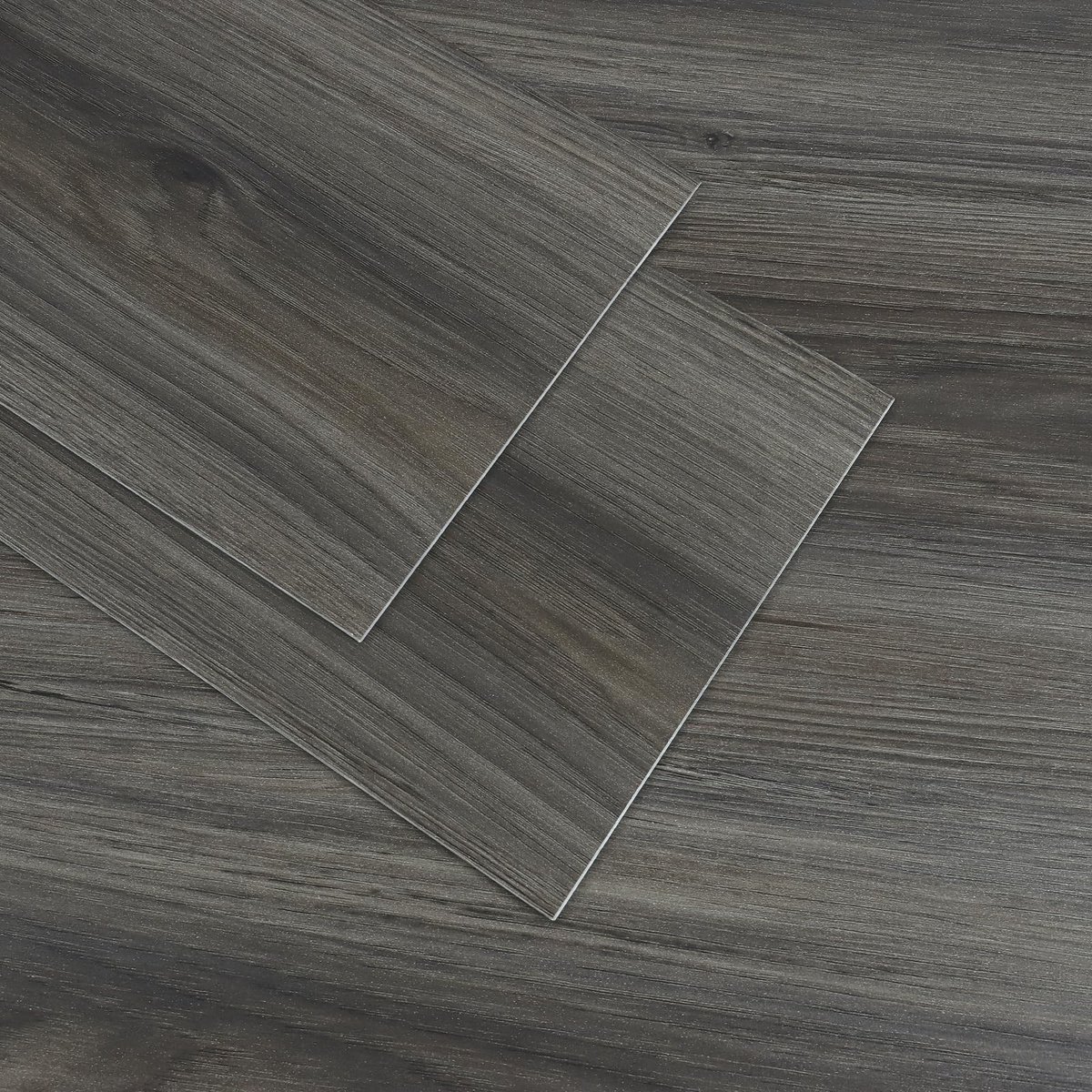Omgoods - Zelfklevende Vinylvloerplanken - Houtlook Grijs Bruin - 90x15 cm - 10 Stuks