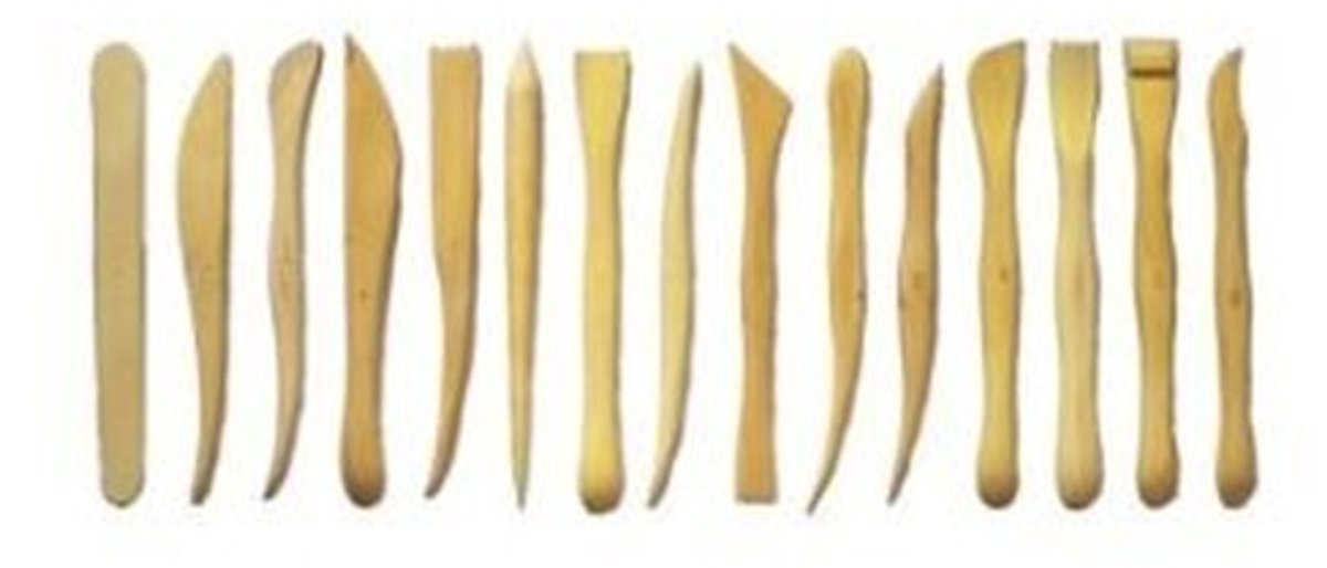 Omgoods - Modelling Tool Pot Set - 15-delige Houtbewerking Set