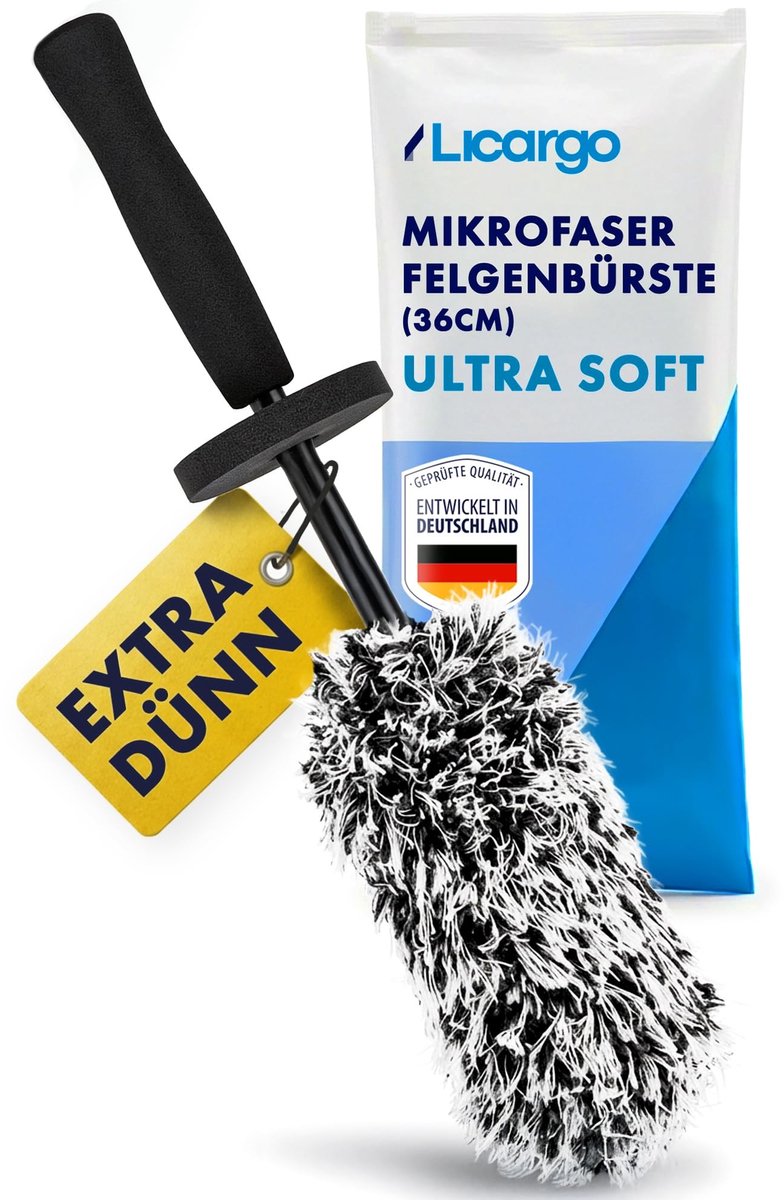 Omgoods - Microvezel Wielborstel - Extra Dun en Zacht voor het Veilig Reinigen van Velgen