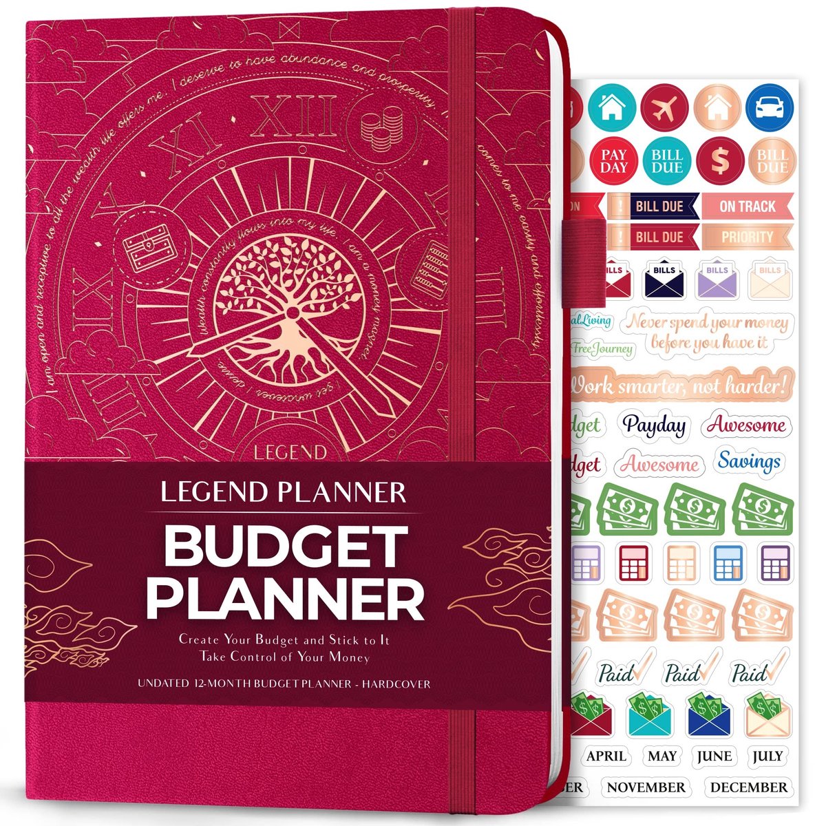 Omgoods - Legend Budget Planner - Financieel Organisatieboek voor Maandelijkse Begroting