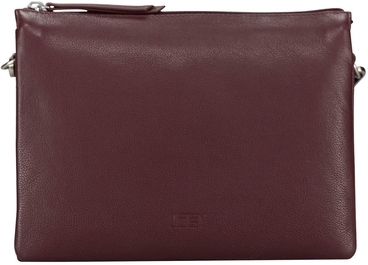 JOST Leren schoudertas Lysa Shoulder Bag Red donkerrood