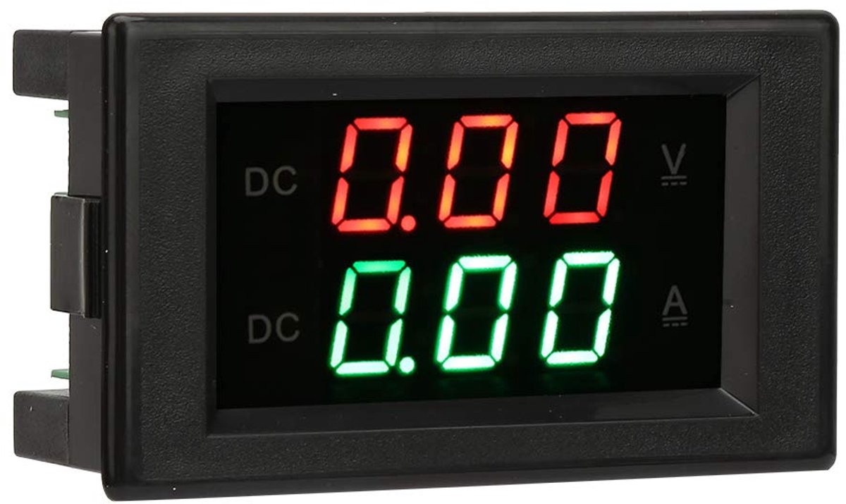 Ampèremètre de Tension Intégré à Double Affichage Ampèremètre du Voltmètre DC 0~100V 20A