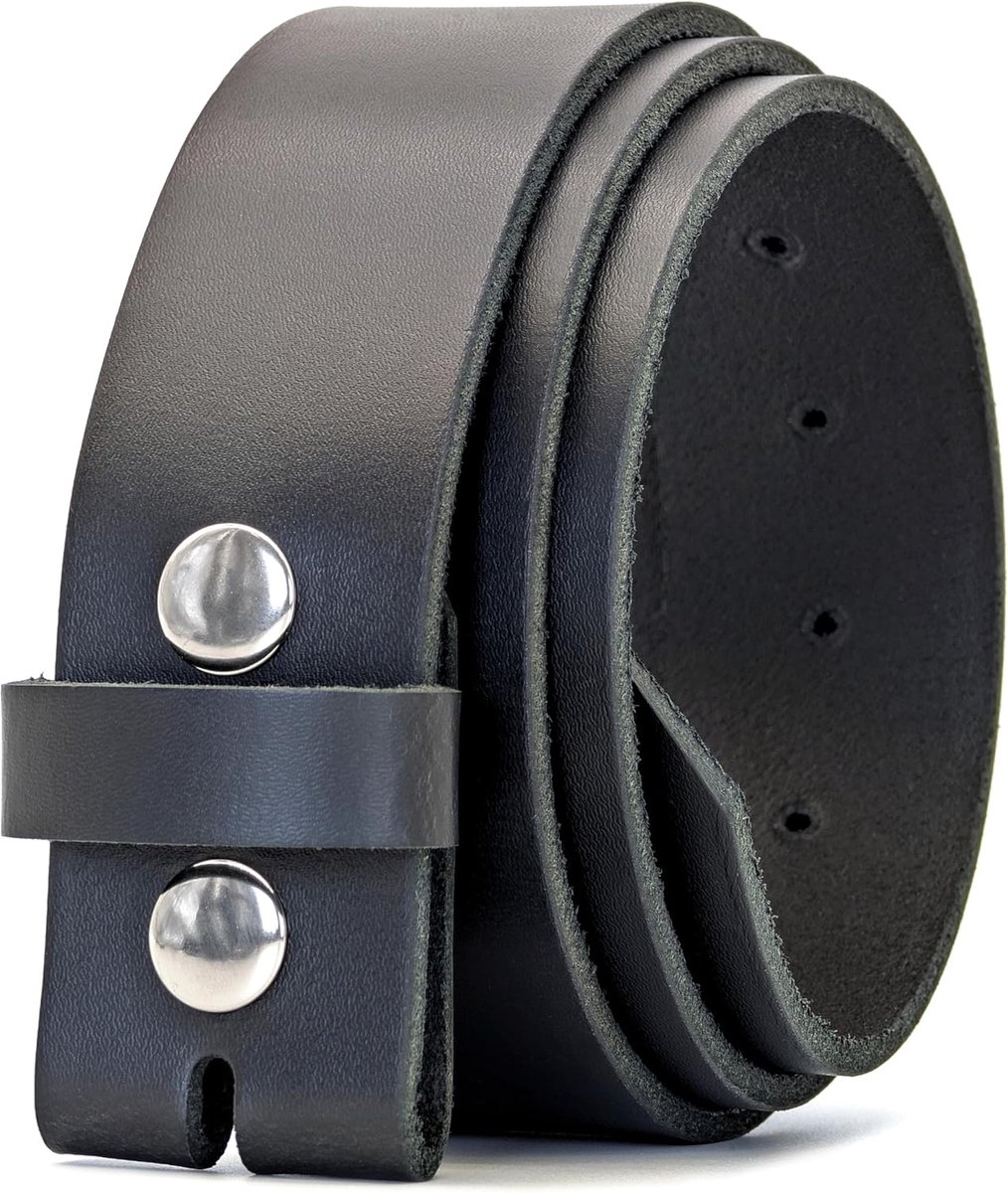 Ridge Heren 40mm Volnerf Leer Drukknoop Riem