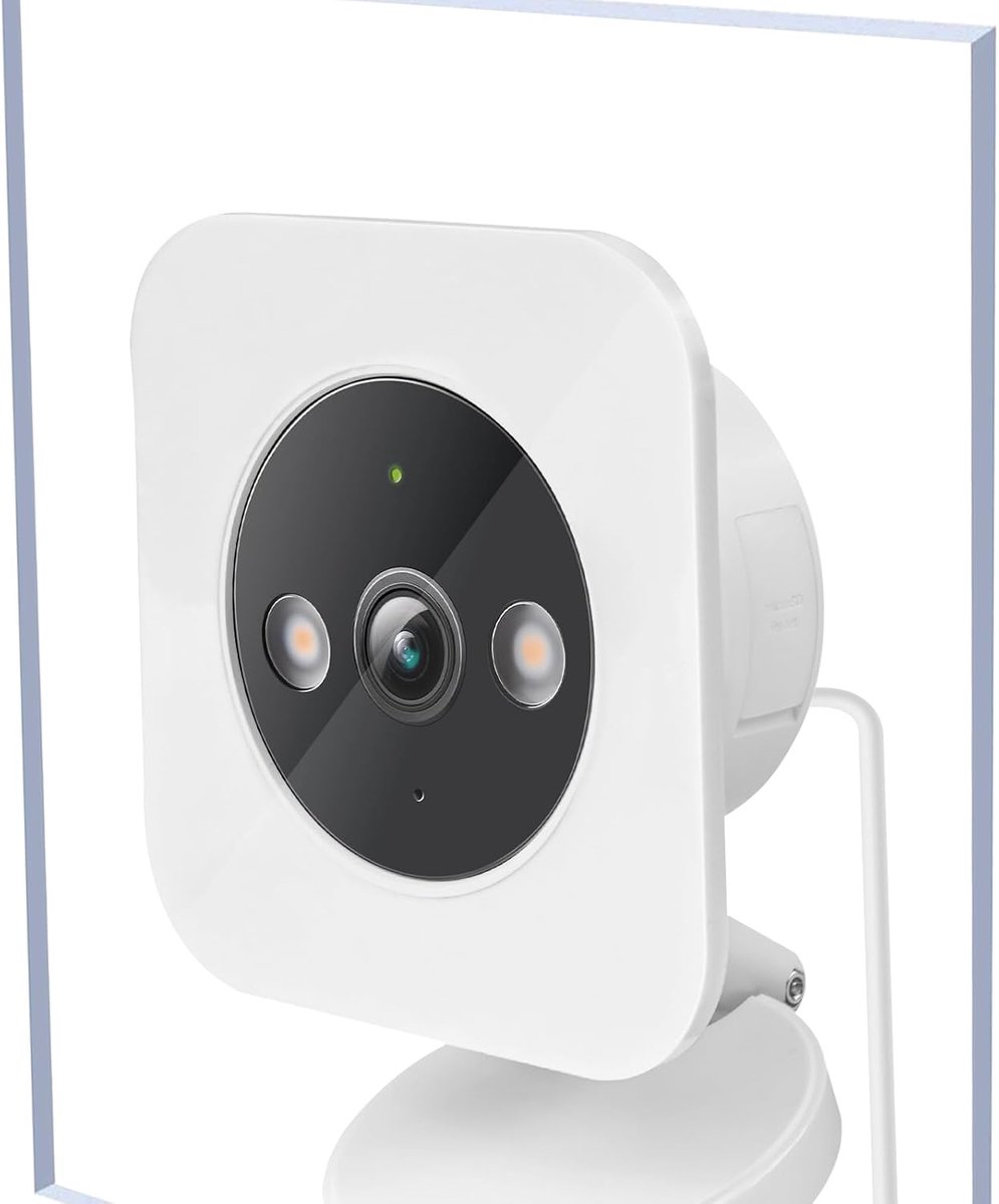 2-pack raambevestiging past voor Tapo C120 camera - geen boor, sterke zelfklevende houder, anti-diefstal siliconen beugel voor glazen oppervlakken