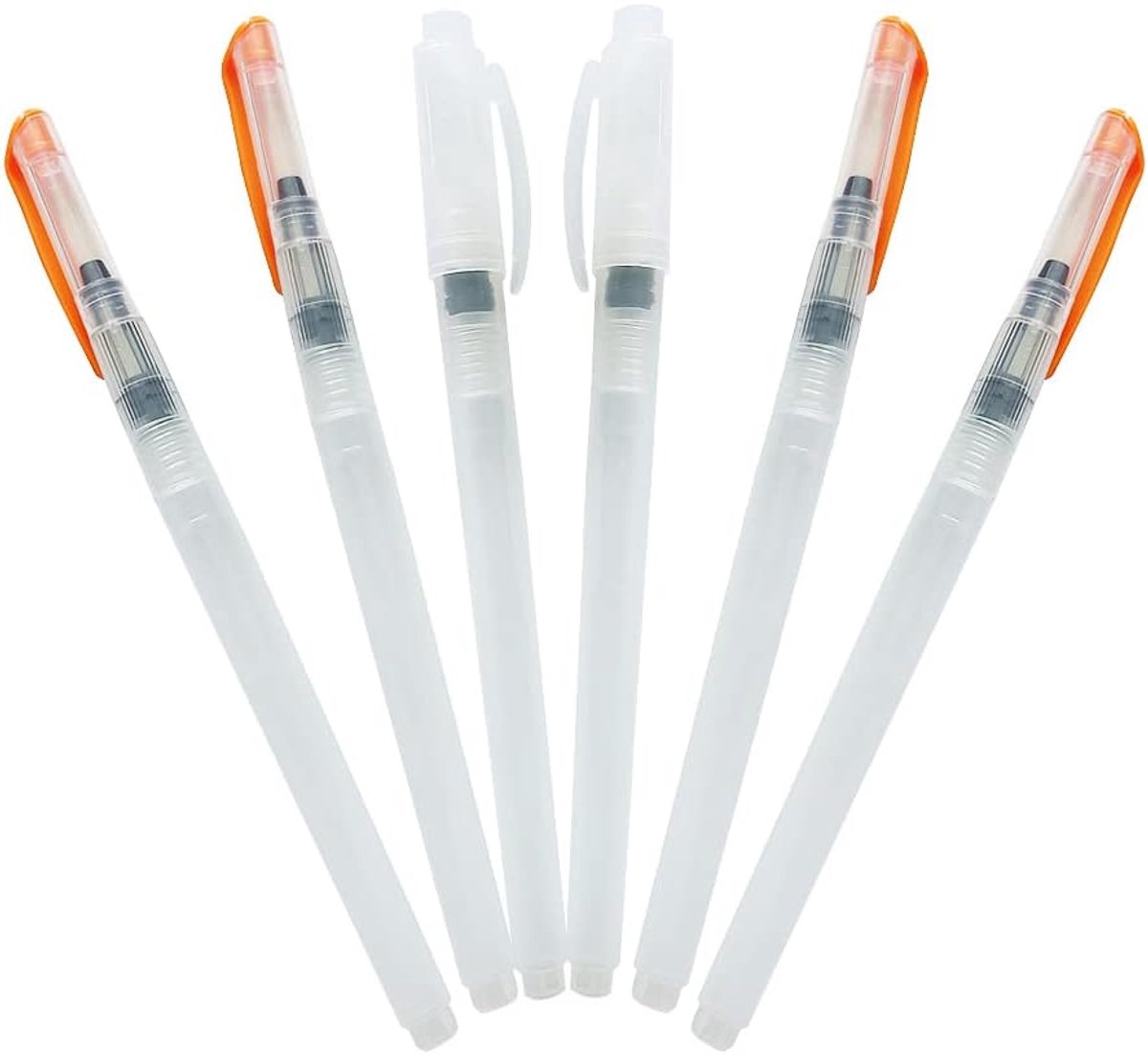 6 Stuks Aqua-Borstels, Aquarelpenseelset, Watertank Kwasten met Tank