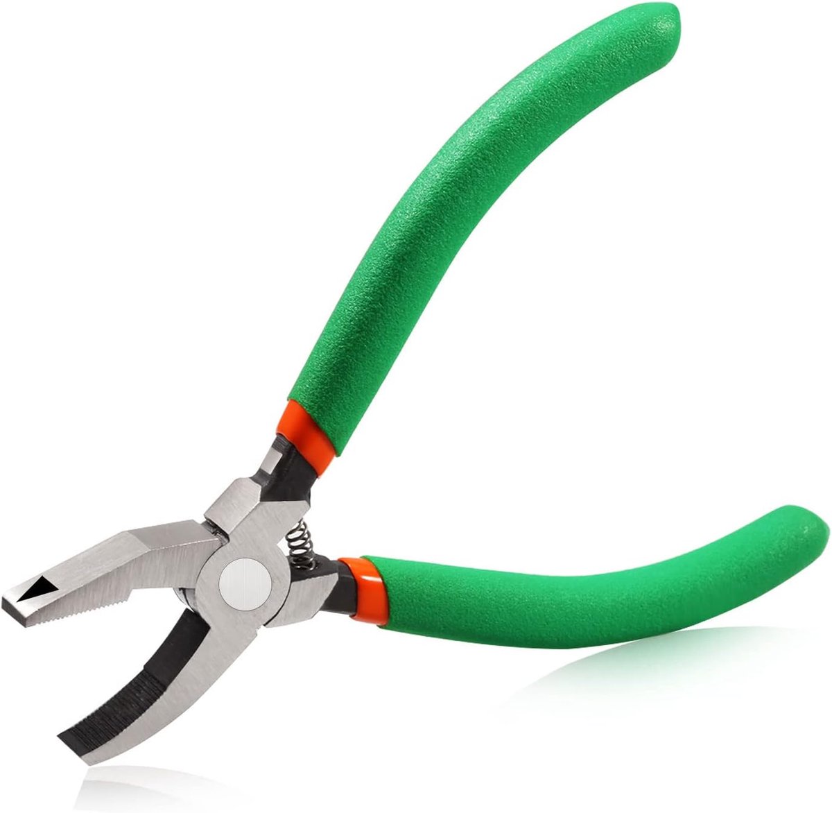 Professionele glaspincet, 15,2 cm, mozaïek breekgereedschap voor nauwkeurig knabbelen, glasschilderwerk, sleutelhanger, hardware