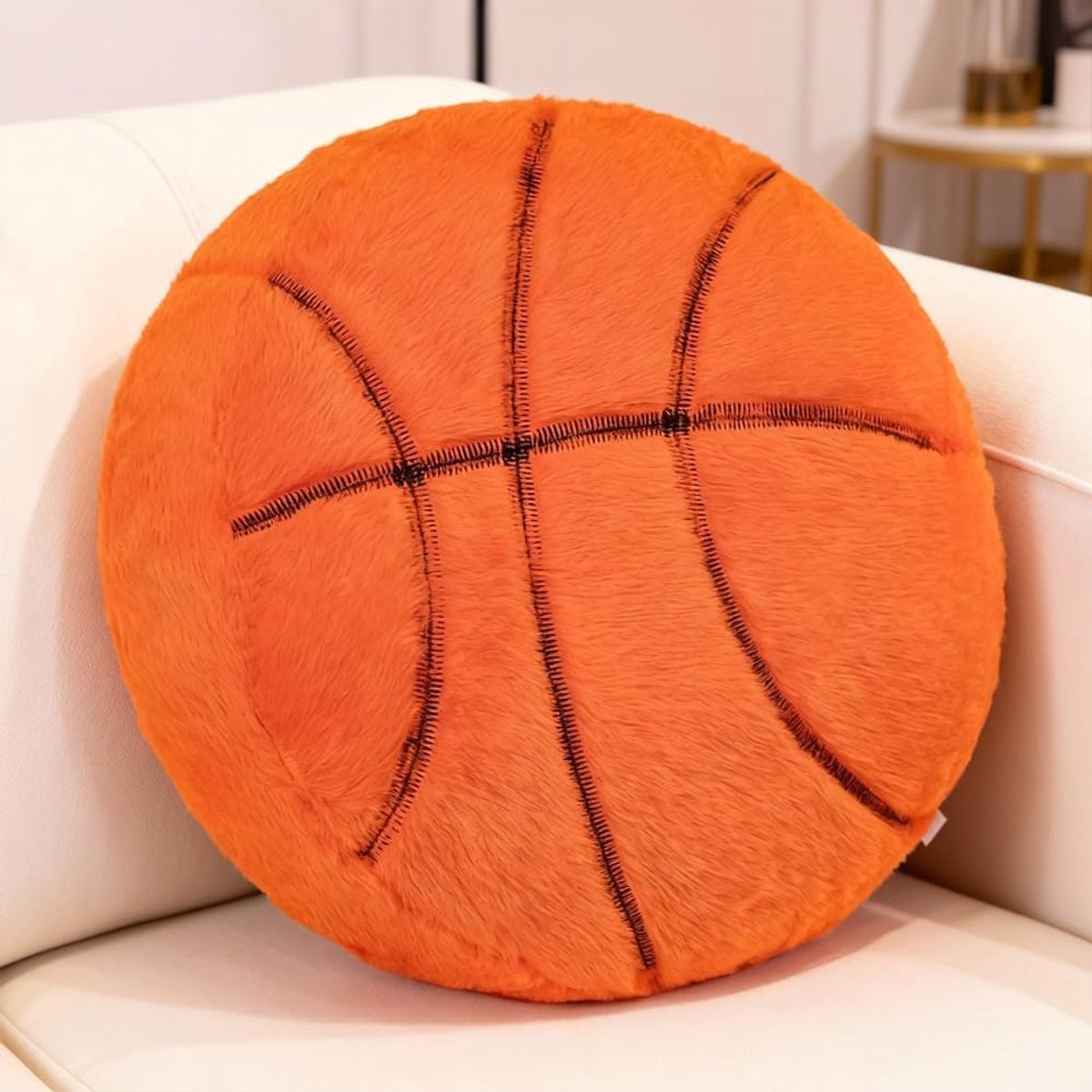 balkussen, pluizige bal als zacht sportbal, zitkussen, creatieve