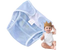 Wasbare Luierbroekjes - Luierhoezen Baby - Dagelijks Comfort - Ademende Mesh Structuur - 20 x 10 cm - Wit
