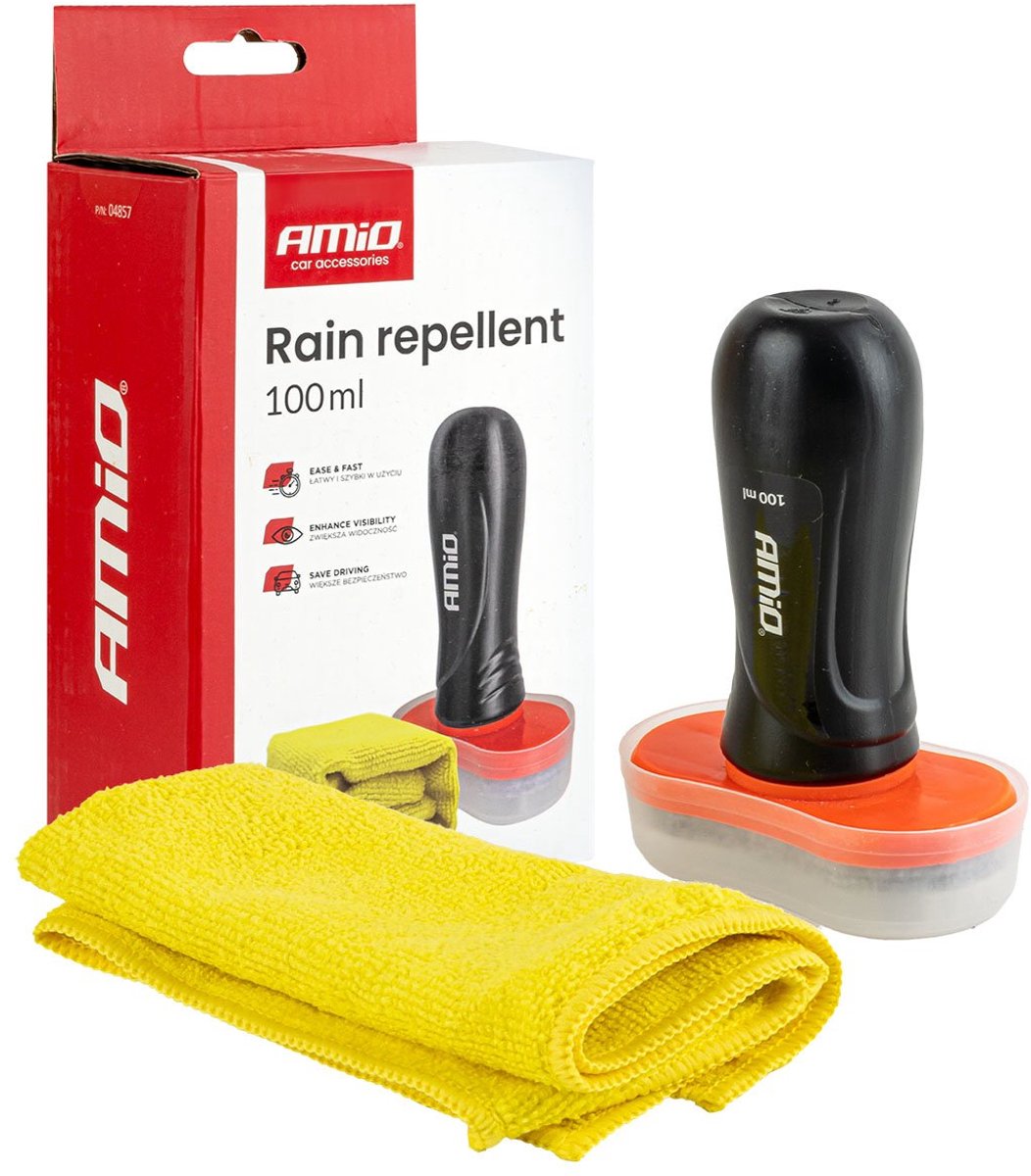 AMiO Rain Repellent Invisible Wiper 100ml – Hydrofobe Ruitcoating Auto Ruiten Waterafstotend Anti Regen Behandeling