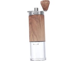 Handmatige Koffiemolen - Koffiemaler Bonen - Verse Koffie Maken - Roestvrijstalen Slijpkop - 17.5 cm Hoog - Multi