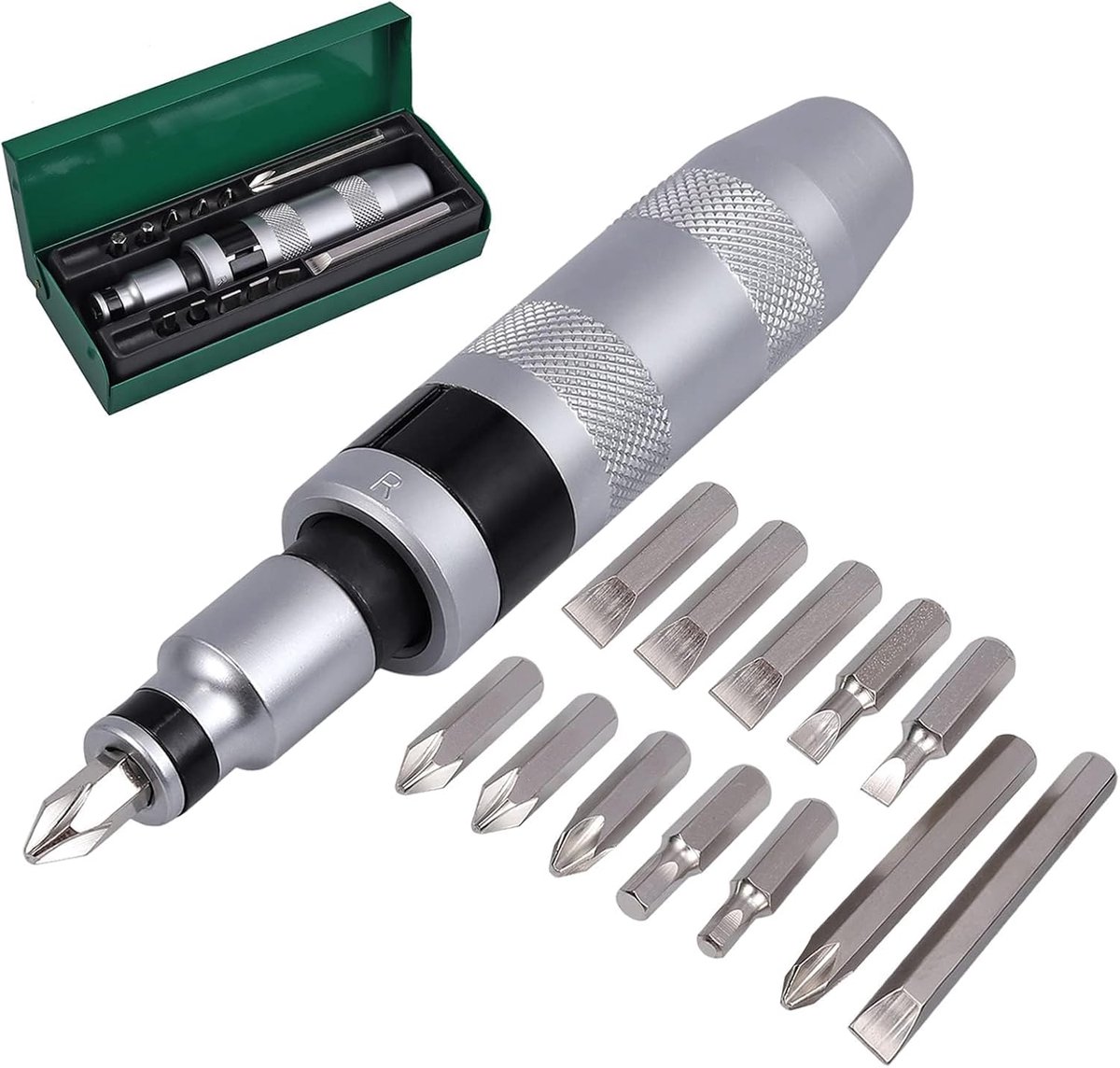 12Pcs Impact Schroevendraaier Set, Hand Impact Driver Bits