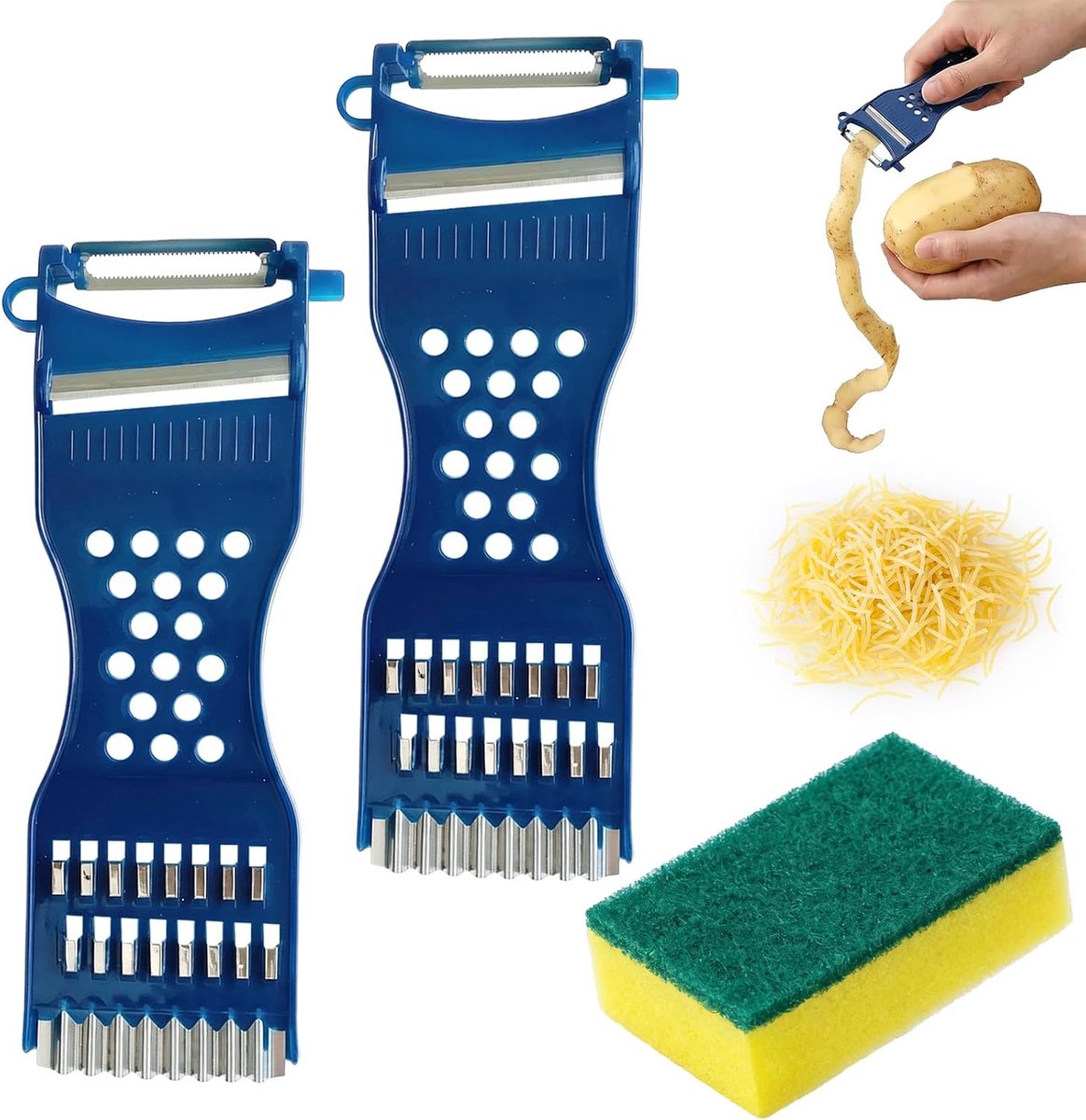 2-piece vegetable peeler set, multifunctional vegetable peeler