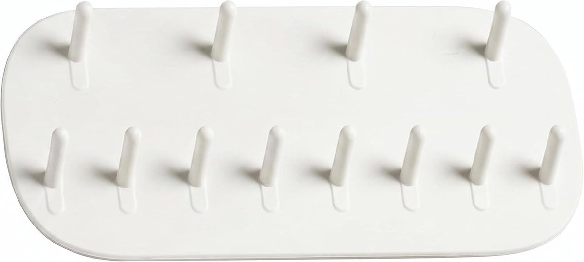 Witte Plastic Ketting Houder Wandmontage Sieraden Opknoping Organizer