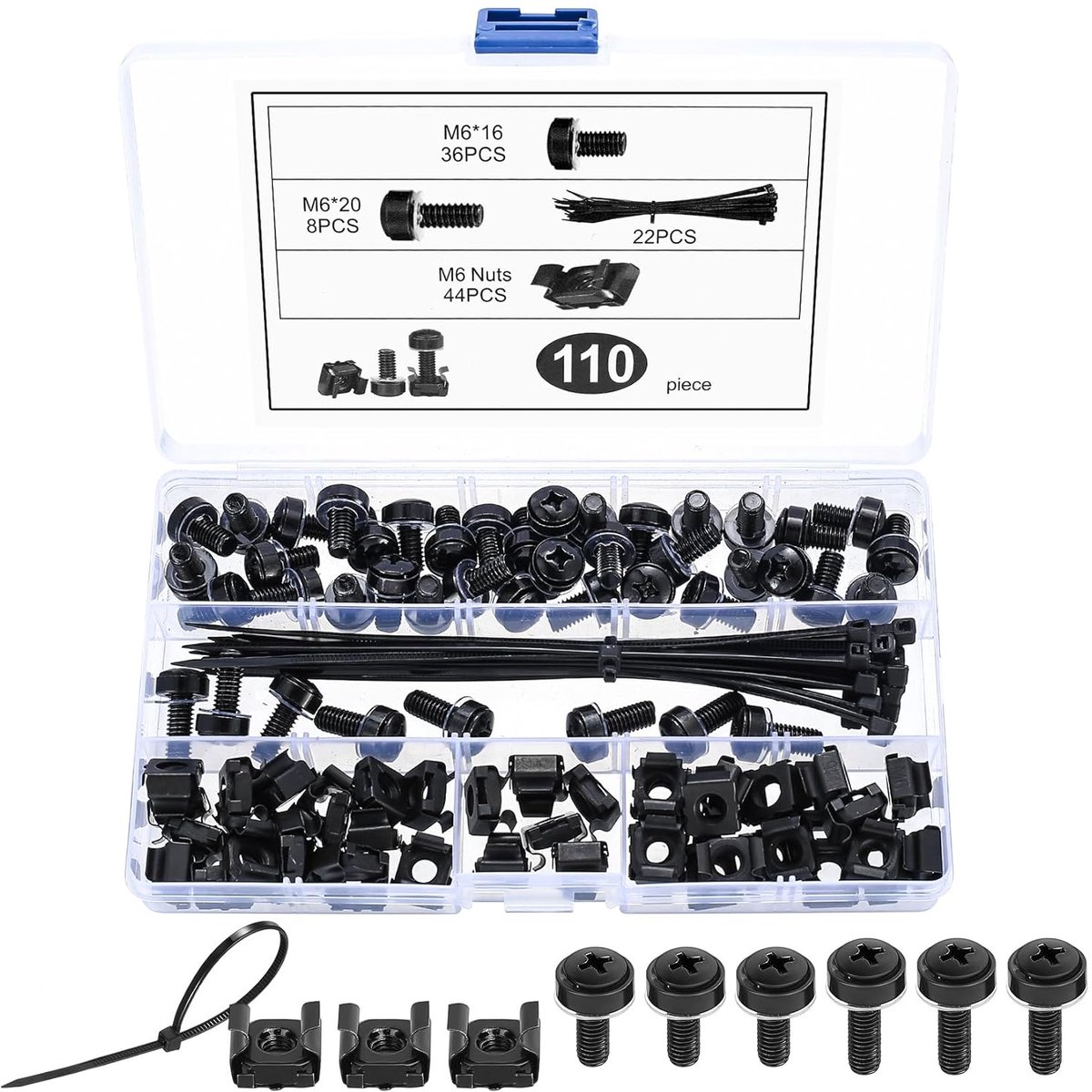 Kooimoeren 19 Inch Rack, Kooimoeren Schroeven Set voor 10 Inch 19