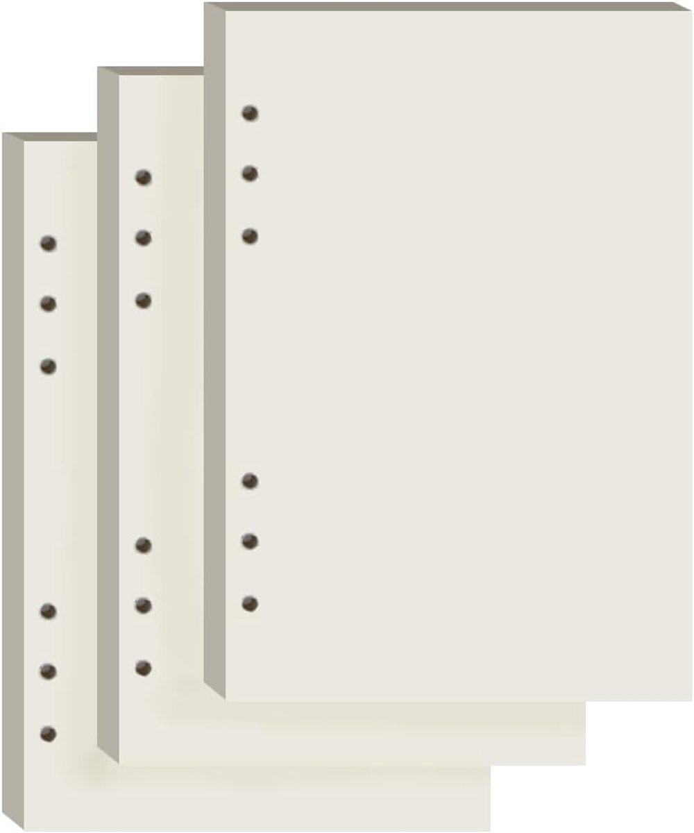 A5-papier, 3 verpakkingen, 180 vellen, ringband, A5, navulbaar, 6 gaten, navulbaar voor notitieboek, dagboek (21 x 14,5 cm) | 6 gaten, ringband, notitieboek, navulpapier, navulbaar, voor notitieboek, dagboek (21 x 14,5 cm)