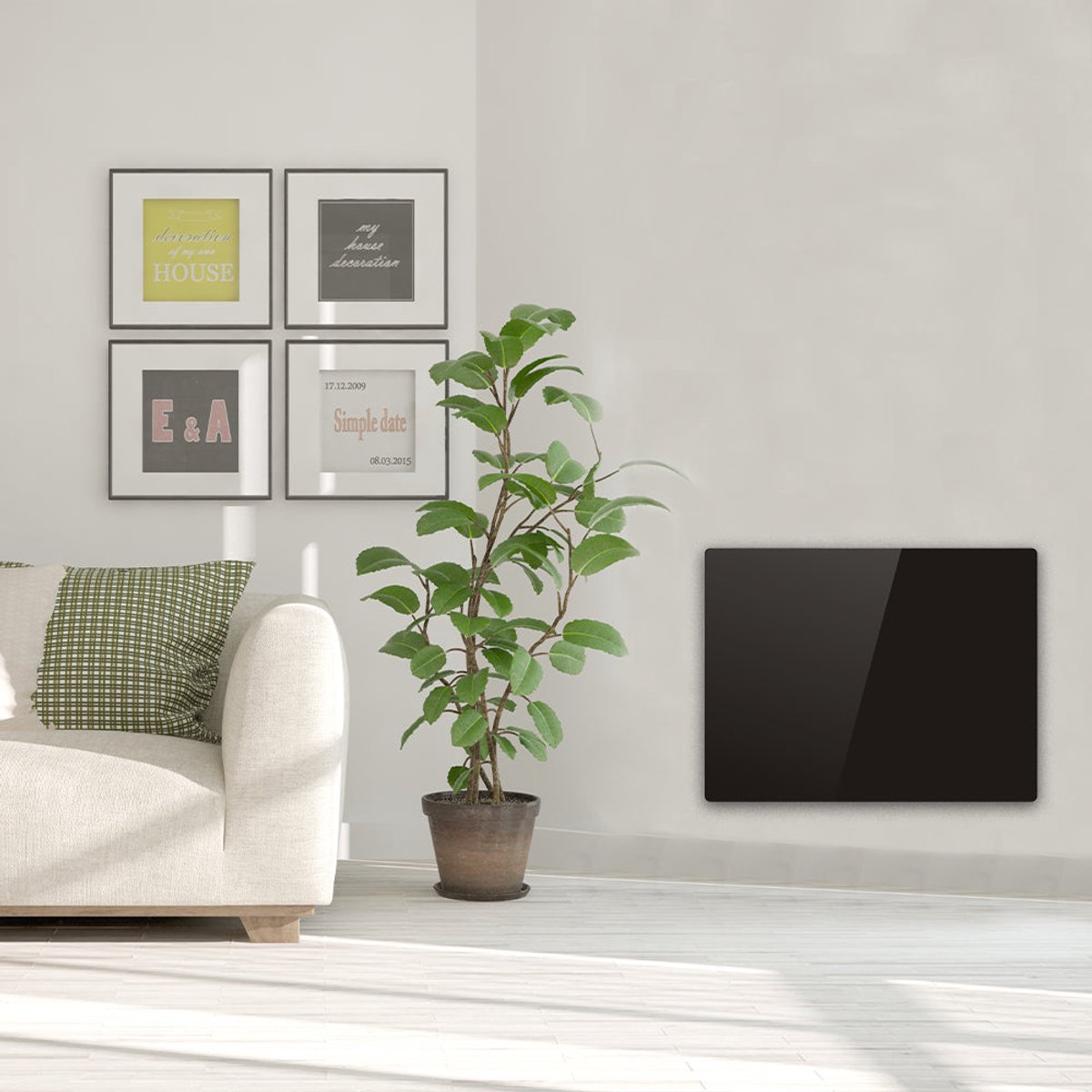 Elektrische glas-keramische radiator 1000W GLASS – foto 4
