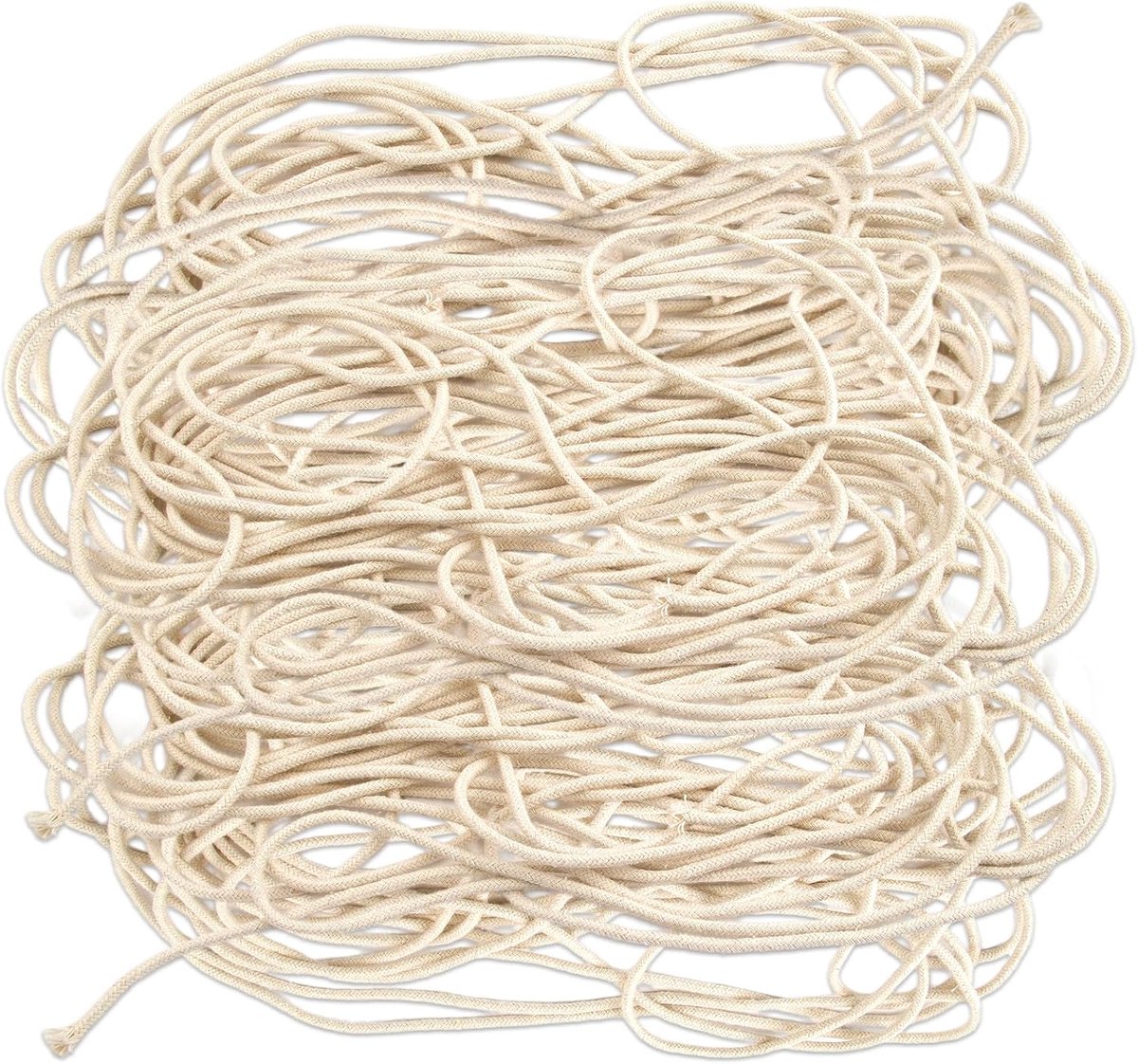 10 meter 3 mm ronde olielamplont, olielamplont van katoen