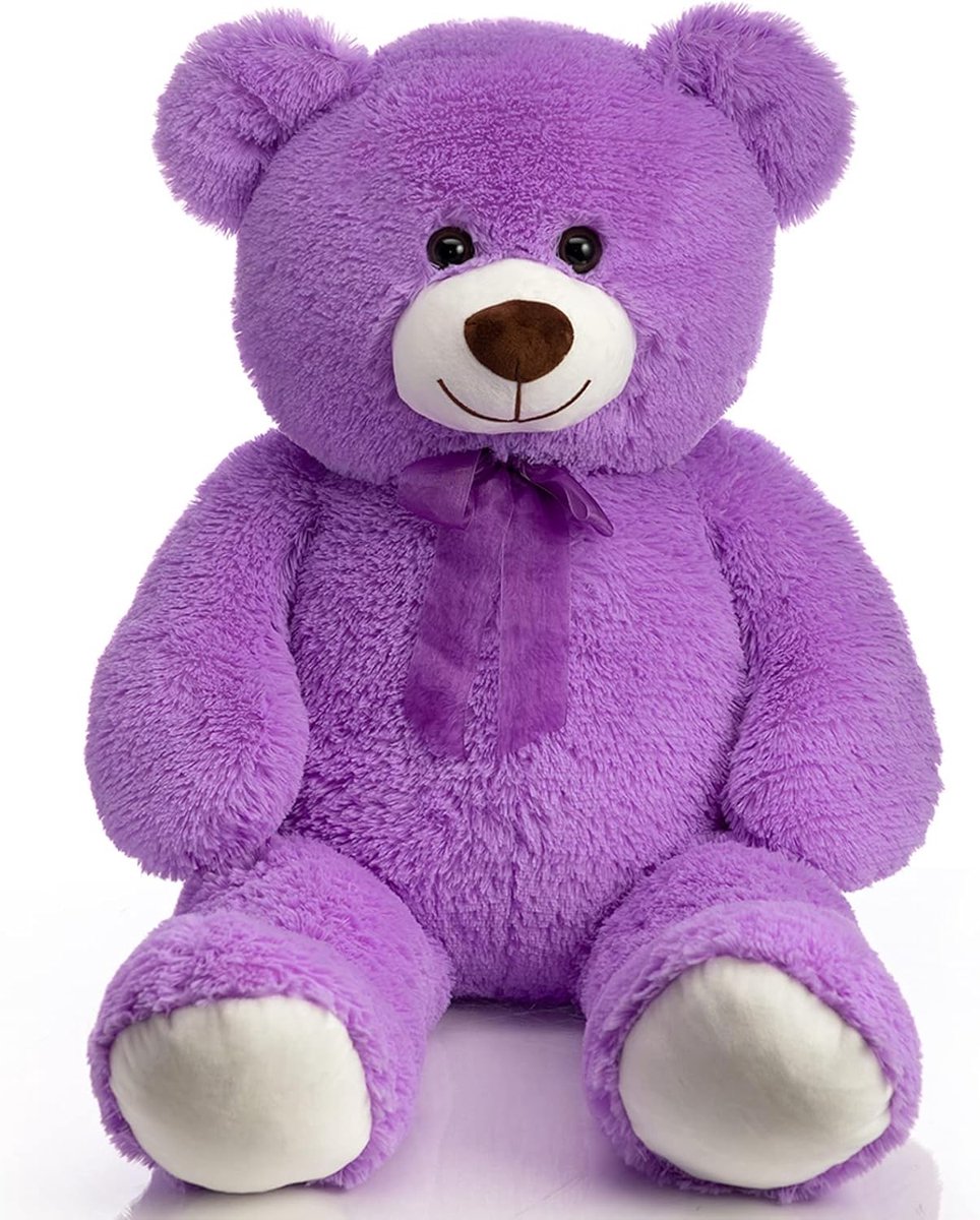 90 cm teddybeer pluche voor vriendin en kinderen 36 inch teddybeer paars