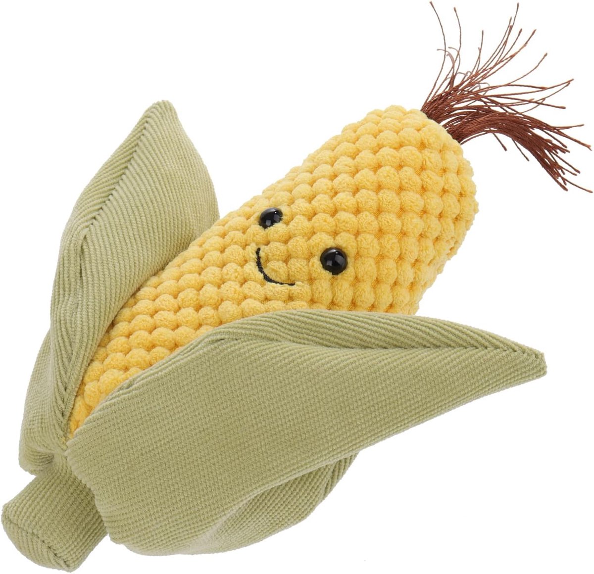 Lamb – Knuffeldier, verse maïs, 17 cm, groente, pluche speelgoed, zacht en wasbaar, cadeau voor kinderen, baby's, meisjes en jongens
