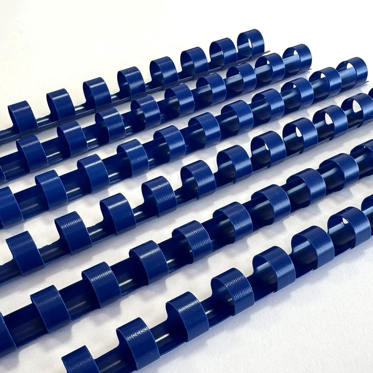 Plastic bindrug, 16 mm, A4, minipack, effen, 25 stuks, donkerblauw