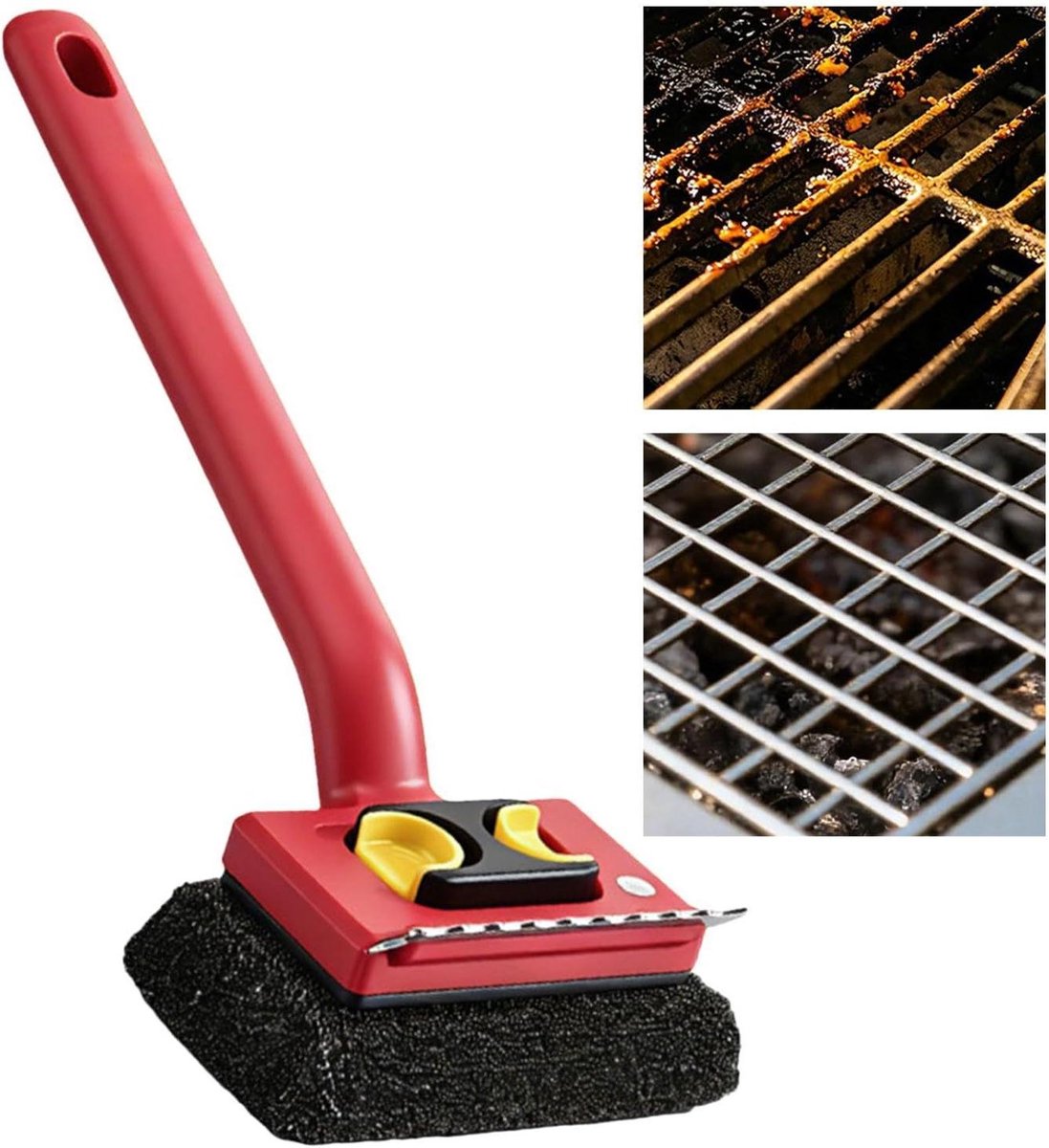 Elektrische Grill Reiniger - Grillborstel BBQ Borstel - Grill Schoonmaken - Pluisvrije Reiniging - 35 x 12 x 10 cm