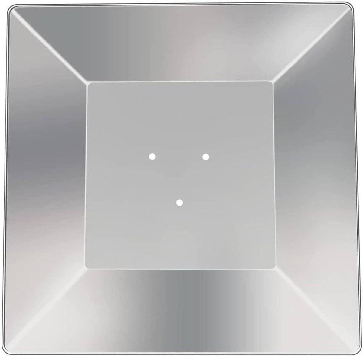 Vierkante Reflector - Terrasverwarmer Deksel - Buitenverwarming - Verbeterde Warmteverdeling - 7 cm gat afstand - Zilver