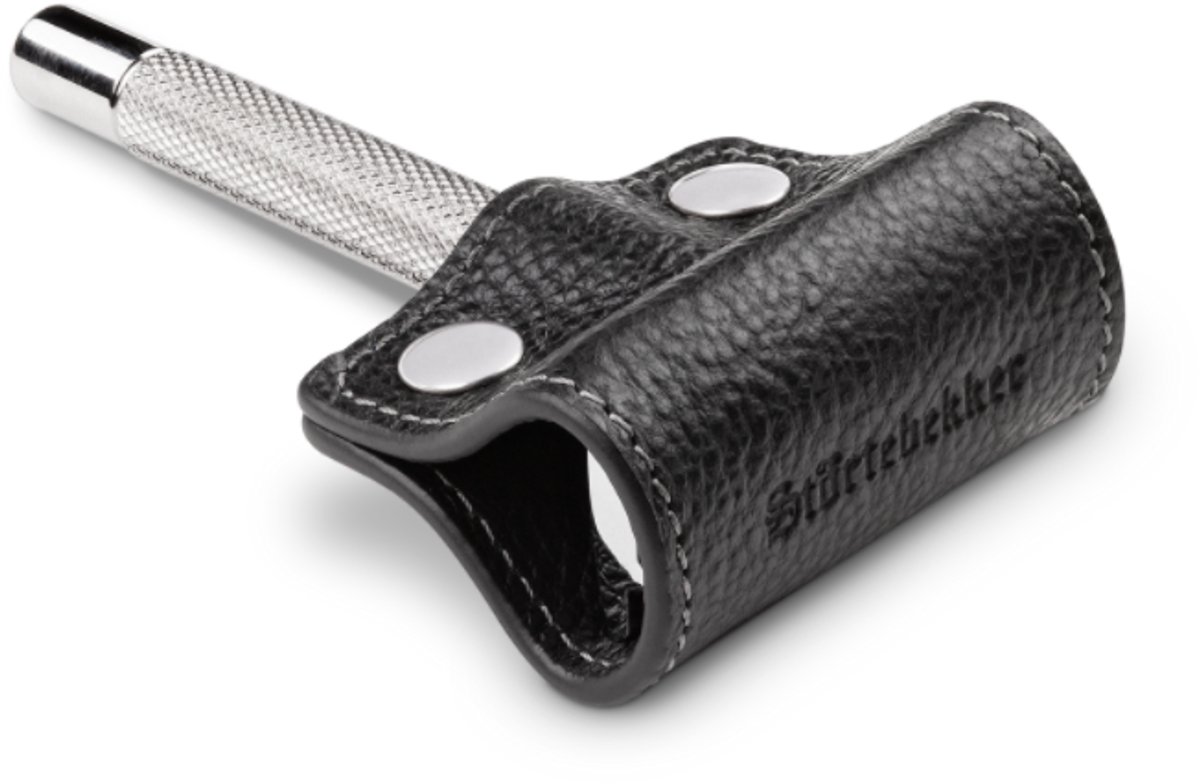 Störtebekker® Scheermesbeschermer - Leren Blade Guard voor Scheermes - Handgemaakt Echt Leer - Blade Protection for Safety Razor - Made in Germany
