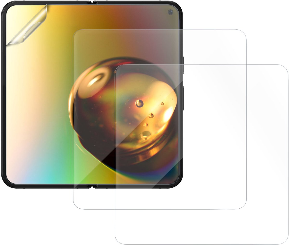 kwmobile 3x screenprotectors geschikt voor Google Pixel 11 Pro Fold - beschermende folie voor smartphone