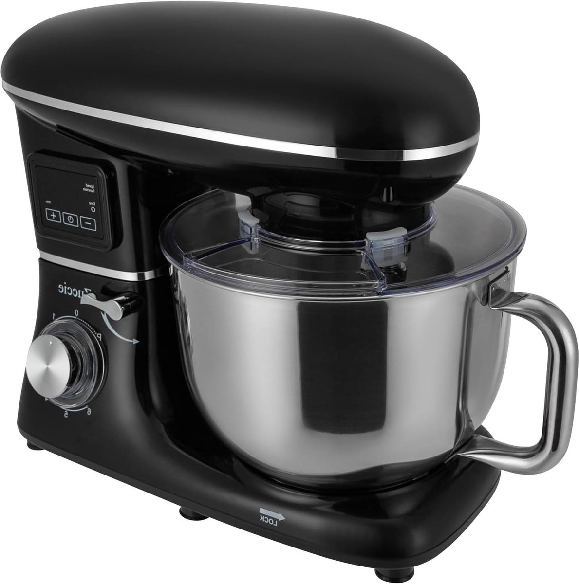Keukenmachine - Mixer Stand - Bakken En Koken - Digitaal LCD Display - 6.2 Liter - Zwart