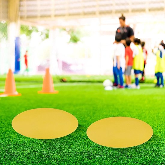 Markeringsplaten Voetbal - Schijven set - Sporttraining Verbeteren - Antislip PVC Materiaal - 10 stuks - Meerdere kleuren — afbeelding 3