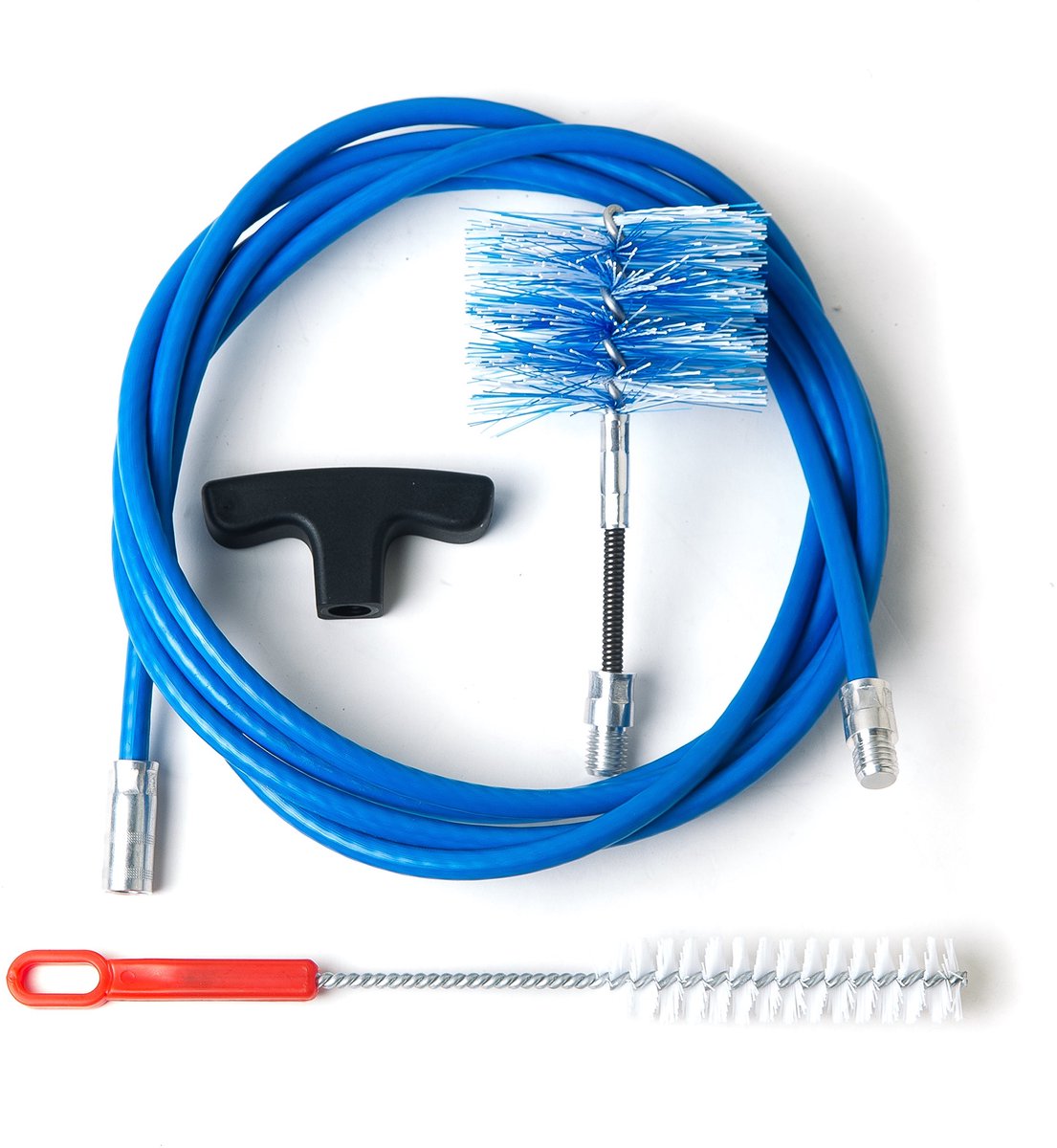 SnelShoppen - BARETTO FLEX Reinigingsset Pelletkachel Schoorsteen 3 meter Ø 80 mm - Complete Schoorsteen Reinigingsset voor Effectieve Onderhoud van P