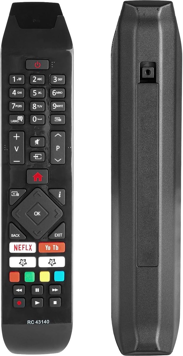 Afstandsbediening RC43140 - Geschikt voor Hitachi TV 24HE2000 32HE4000 49HE4000 - Netflix en YouTube toetsen - SnelShoppen