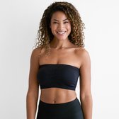 cfab - Bandeau-bh - Zwart - L - BH Zonder Beugel Voorgevormd - Ondergoed - Naadlos