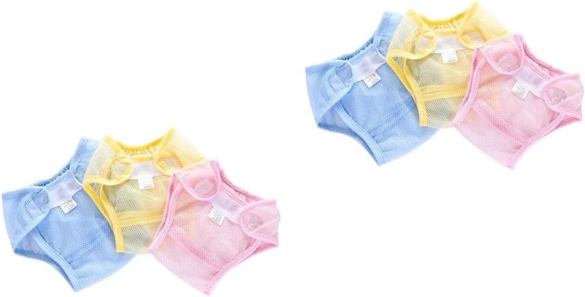Baby Trainingsbroekjes - Luierhoezen Potty Training - Zindelijkheidstraining Baby - Ademend Ontwerp - Maat 80 90 100 - Roze Geel Blauw