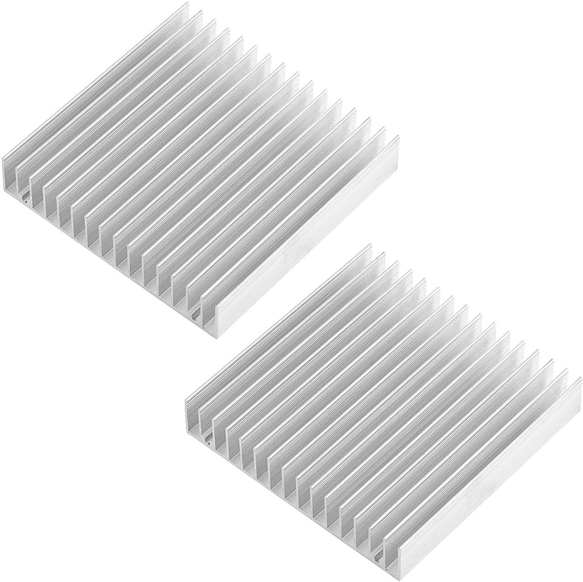 stuks aluminium koellichaam 100 x 100 x 18 mm mini koellichaam