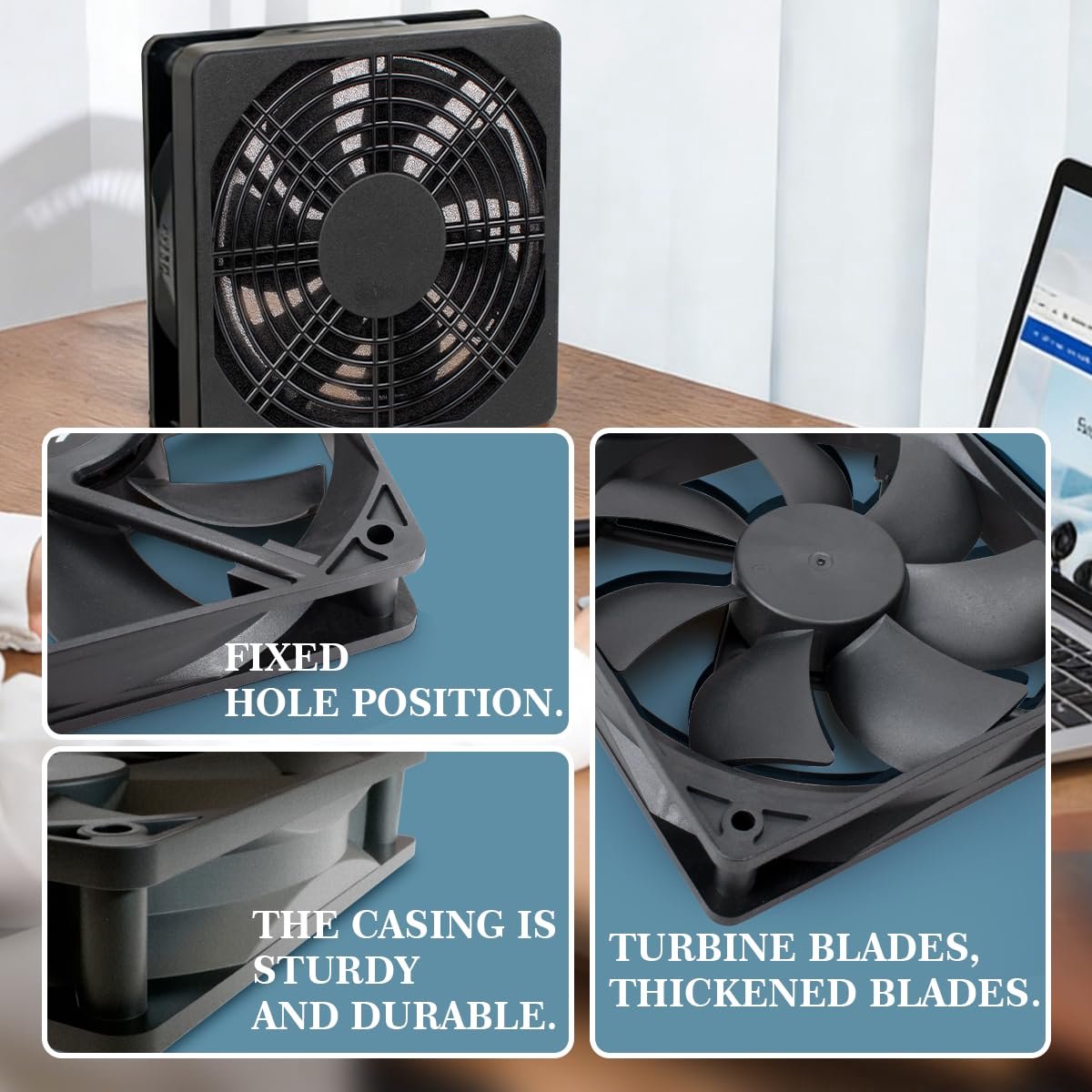 1 stuk elektrische koelventilator, DC12V 90 * 90 * 25 mm mini stille ventilator voor ijsmachine, koeler en pc