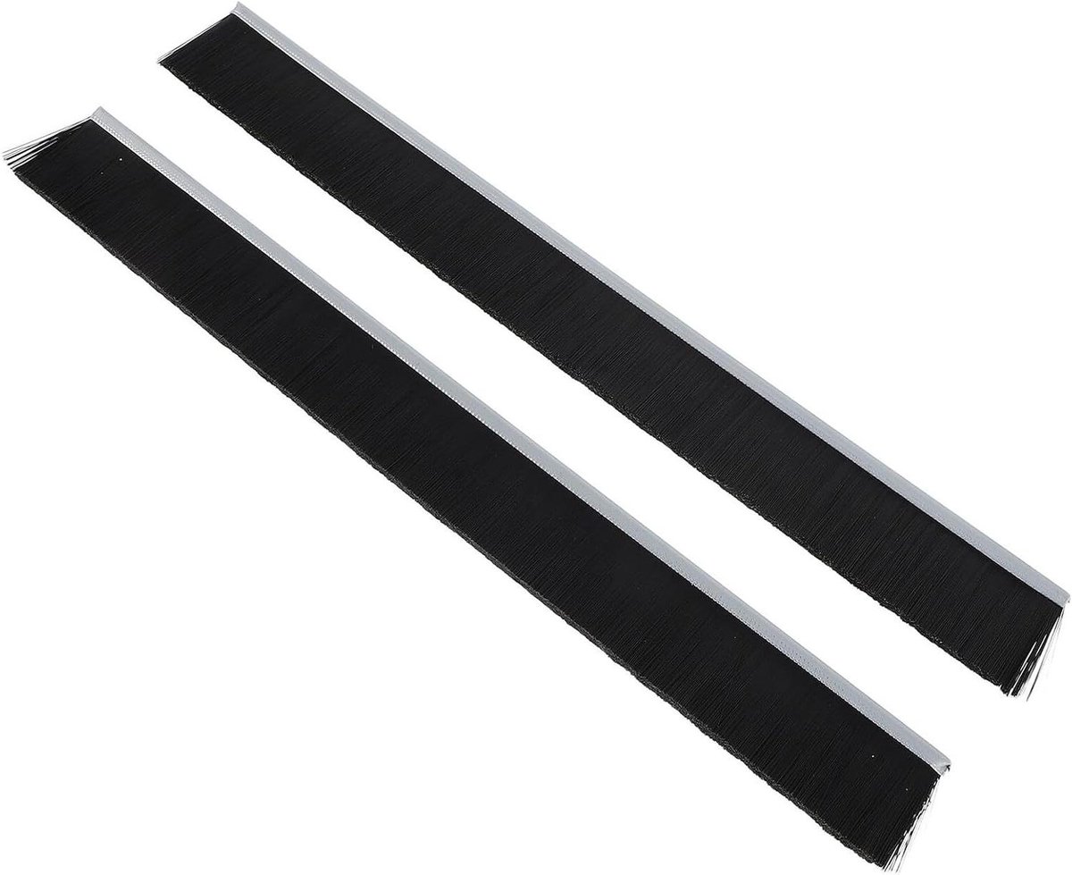 Mailbox Borstelstrip - Tochtborstel Deur - Post Beschermen - Stofdicht en Weerbestendig - 30 cm - Zwart