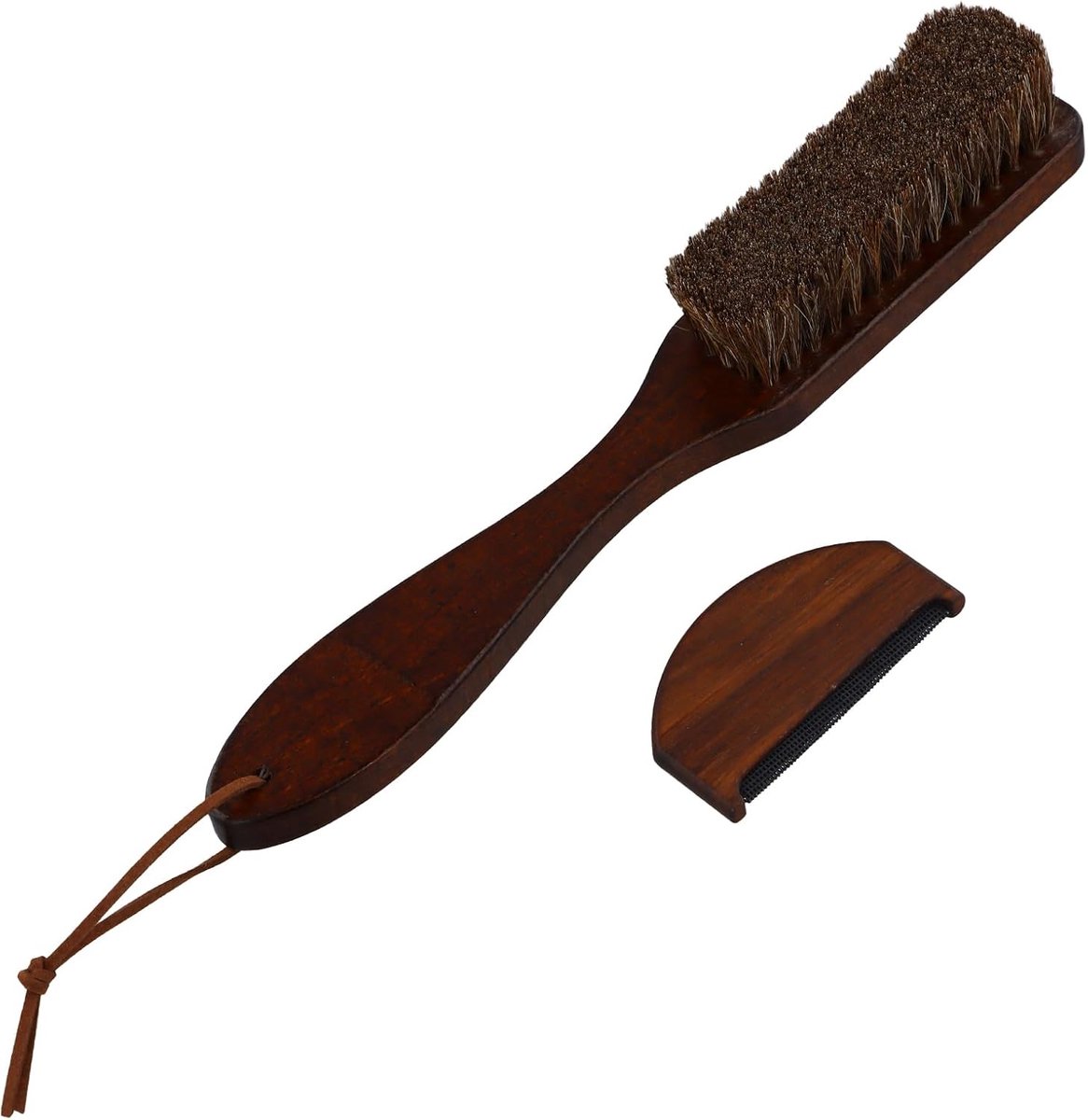 kam met 1 kasjmier kam, natuurlijk paardenhaar, wonderborstel van beukenhout, multifunctionele draagbare pluiskam, effectieve pluisverwijdering, kledingborstel voor kleding en textielverzorging