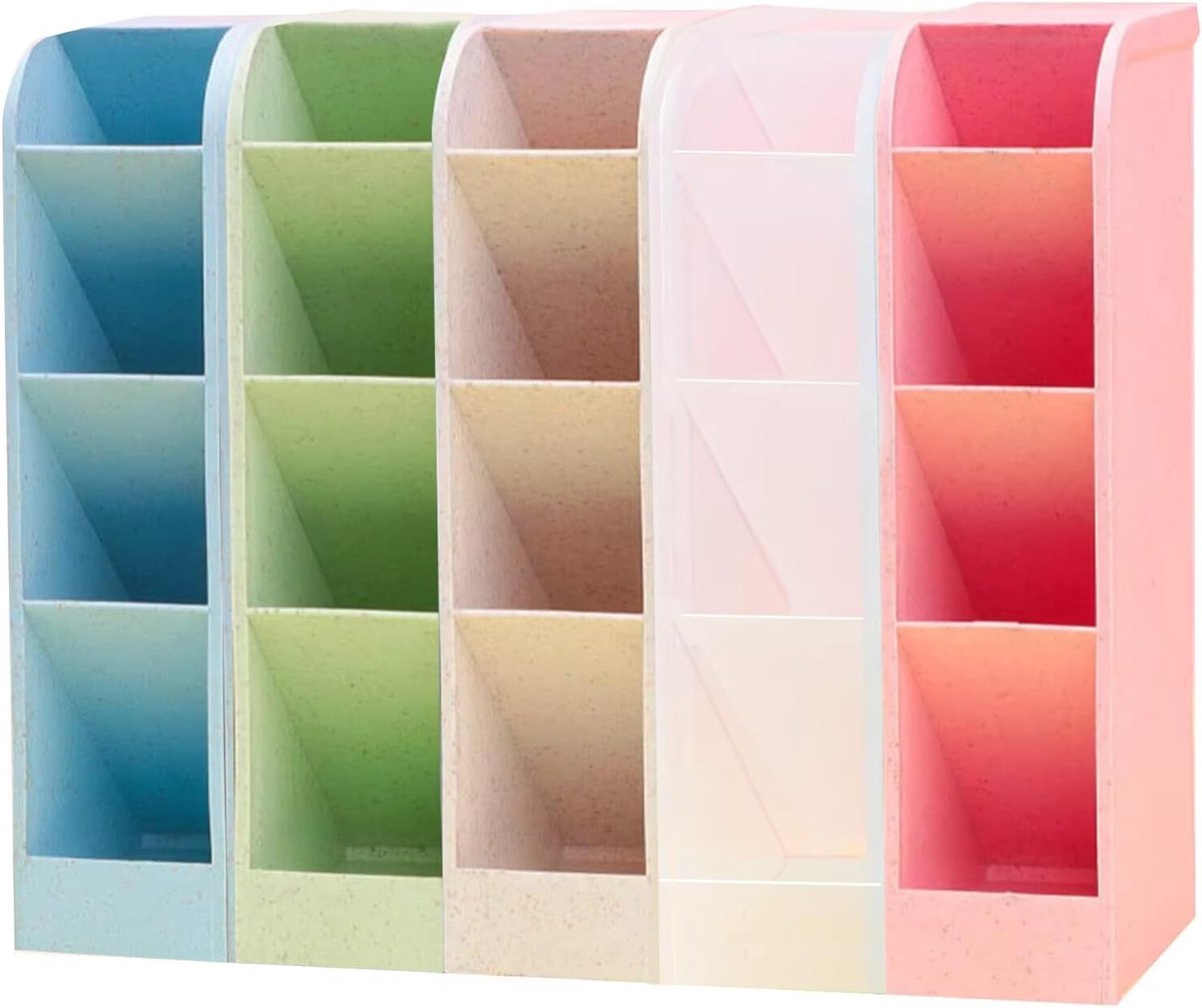 Bureau Organizer 5-delig - Multifunctionele opslagdoos - Natuurlijk materiaal - Ideaal voor schoolspullen - ShopVlot
