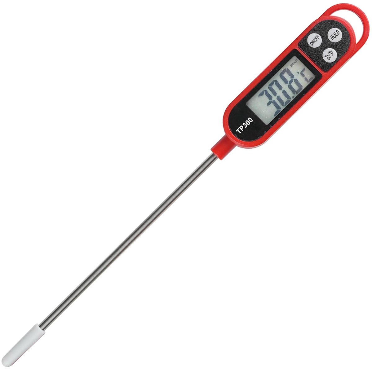 Keuken thermometer met lange sonde - digitaal - nauwkeurig tot ±1°C - perfect voor koken - SnelShoppen
